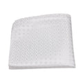 Lenço de Bolso Branco às Riscas para Homem