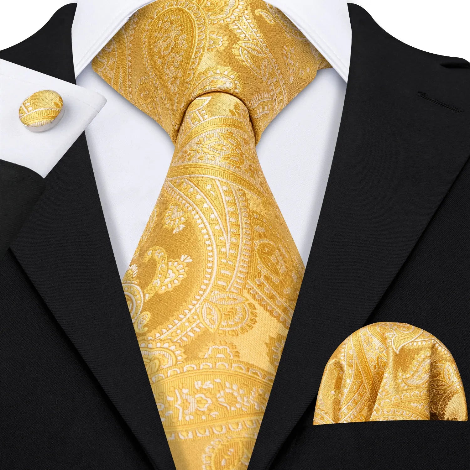Conjunto de Gravata Jacquard Premium