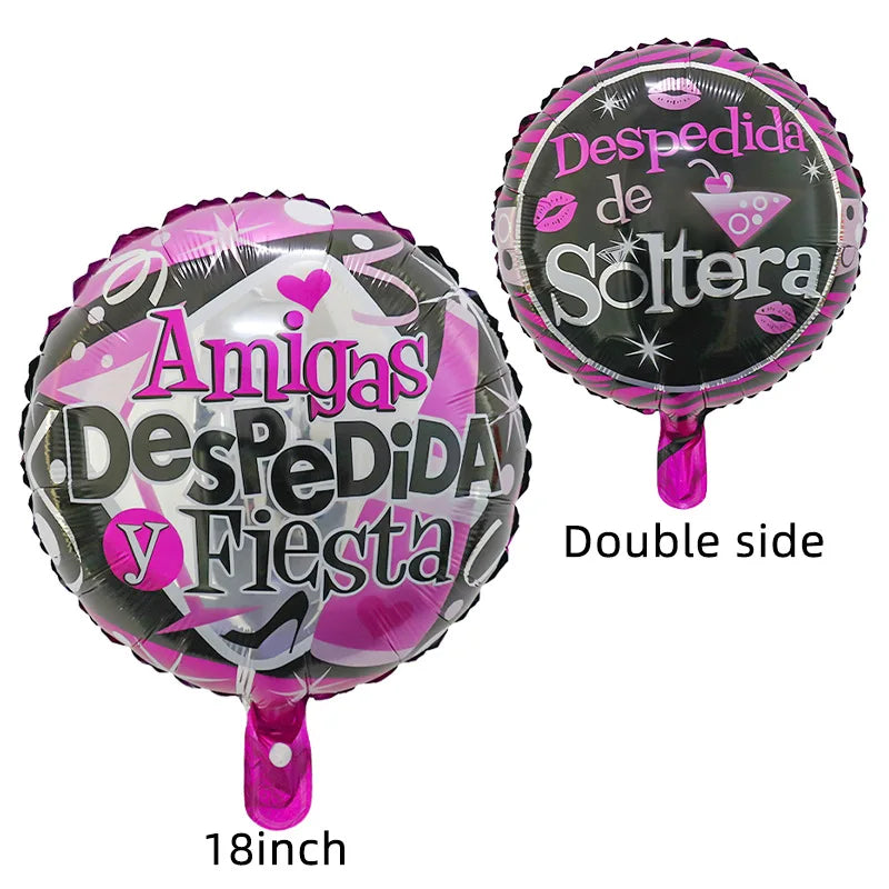 Balão Decorativo em Alumínio – Design Divertido para Despedida de Solteira