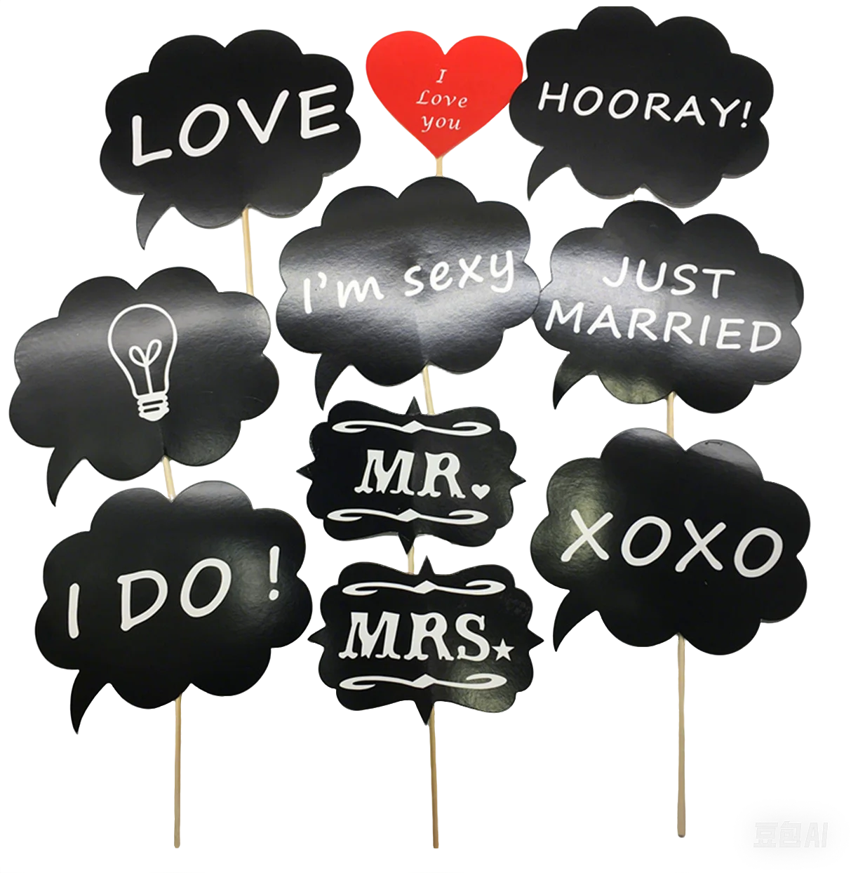 Acessórios para Fotografias de Casamento – Kit DIY para Selfies e Photo Booth