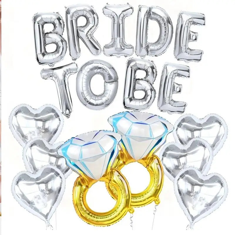 Kit de Decoração "Bride to Be" Rose Gold – Balões e Decoração para Despedida de Solteira