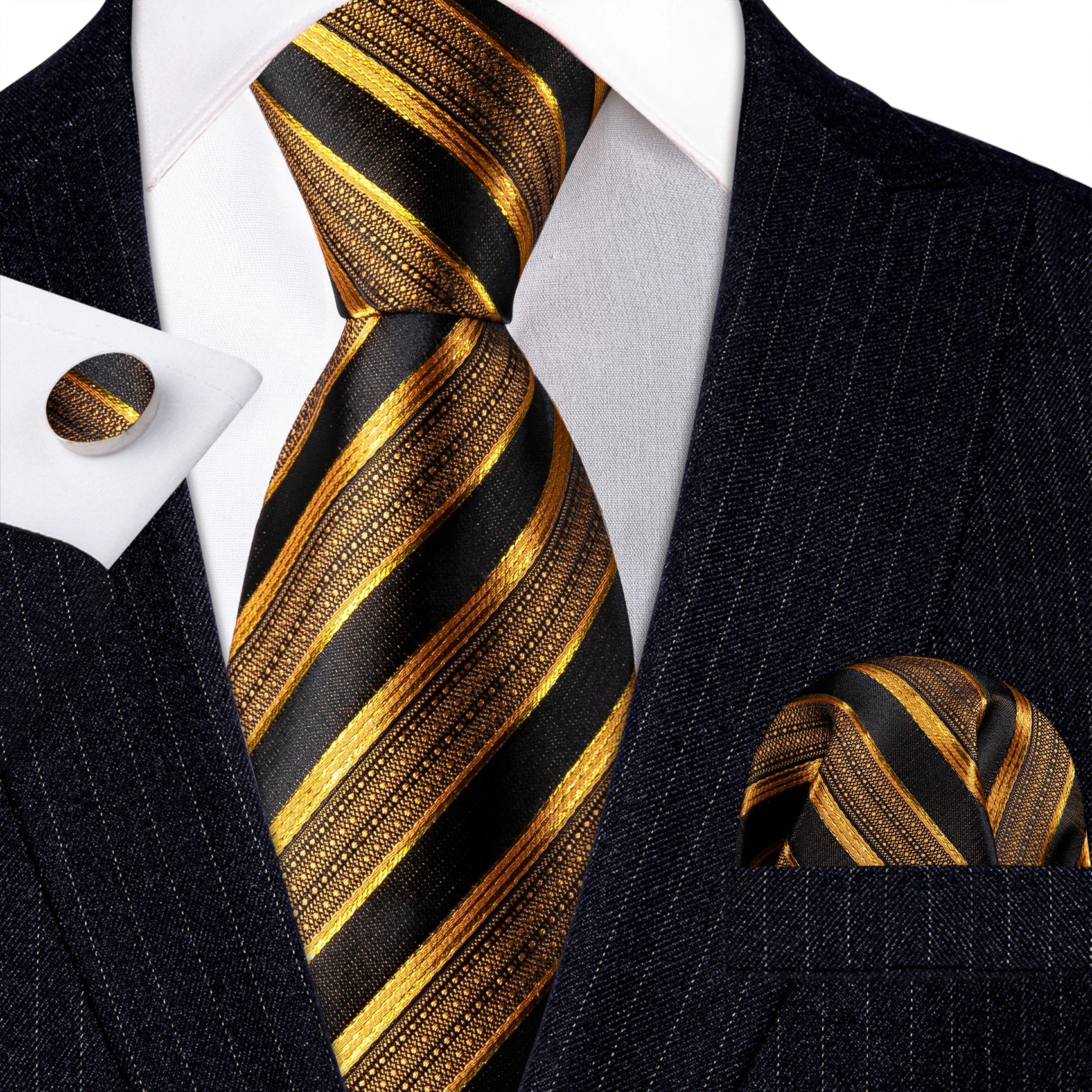 Conjunto de Gravata Jacquard Premium