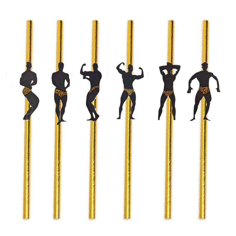 Palhinhas para Despedida de Solteira com Decoração de Lingerie – Pack de 6