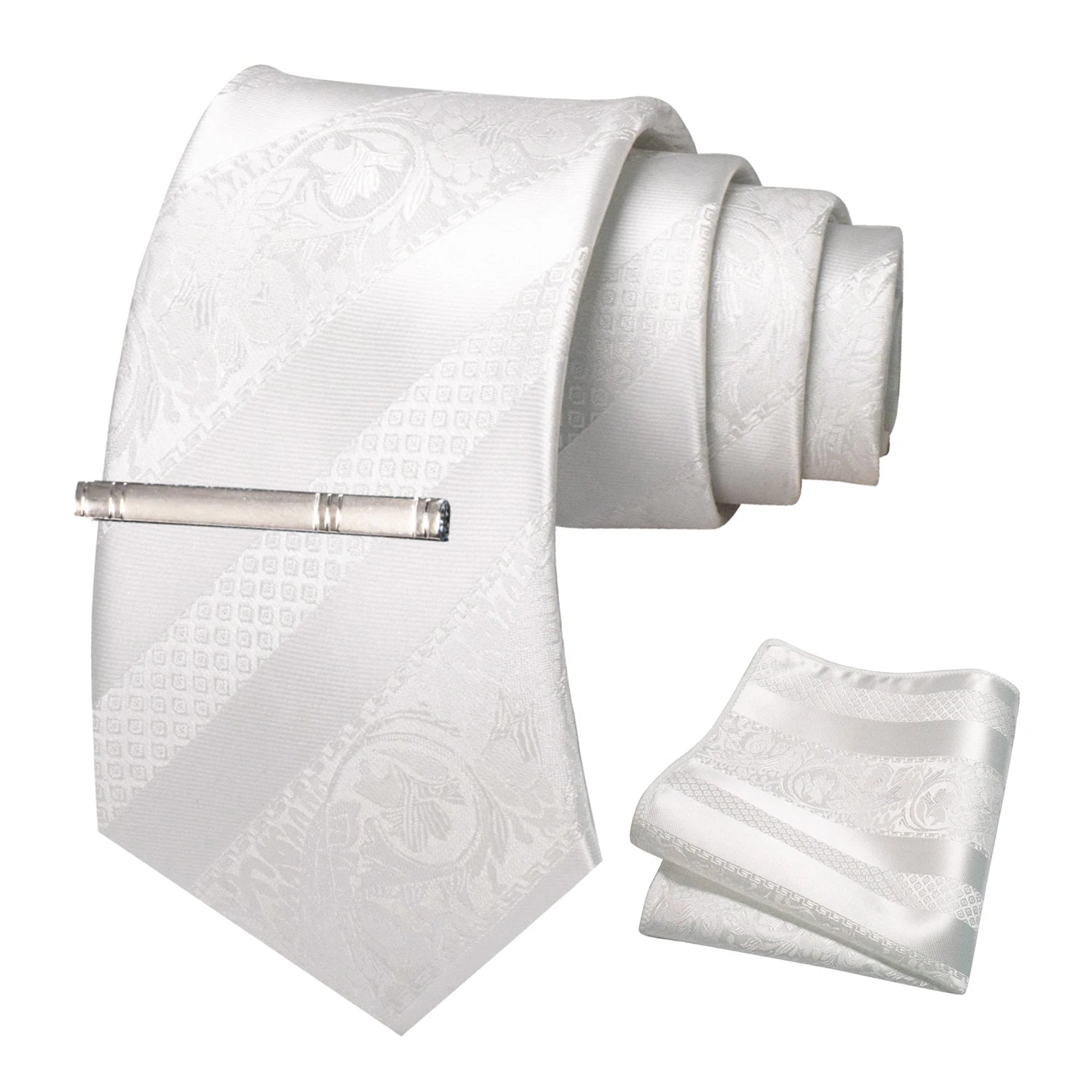 Conjunto de Gravata Floral para Homem