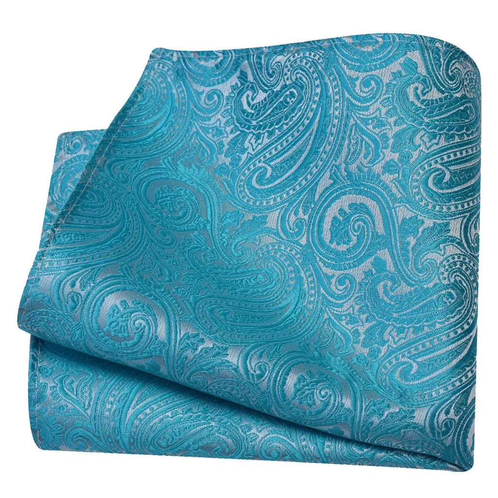 Lenço de Bolso Paisley em Seda