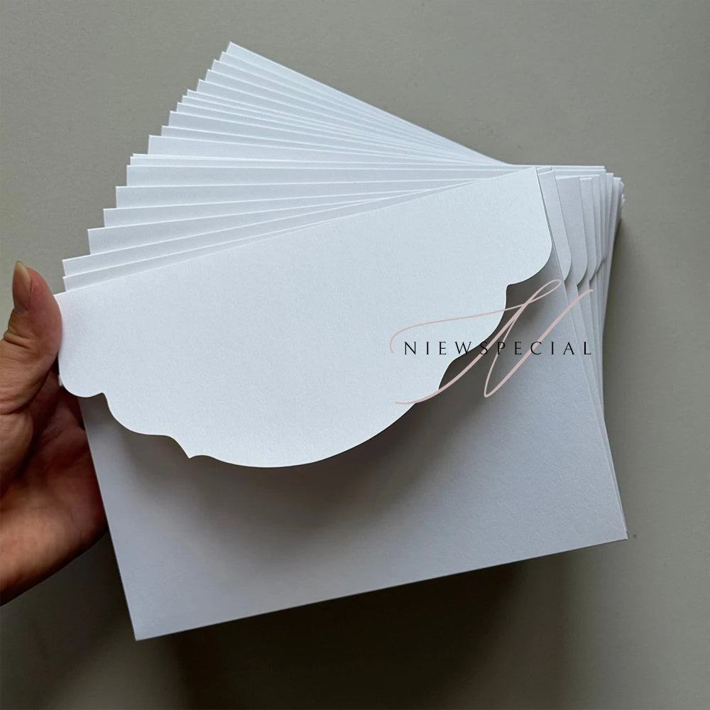 Convites Pocketfold DIY Premium – 10, 20 ou 25 Unidades | Elegância Personalizável para Casamentos