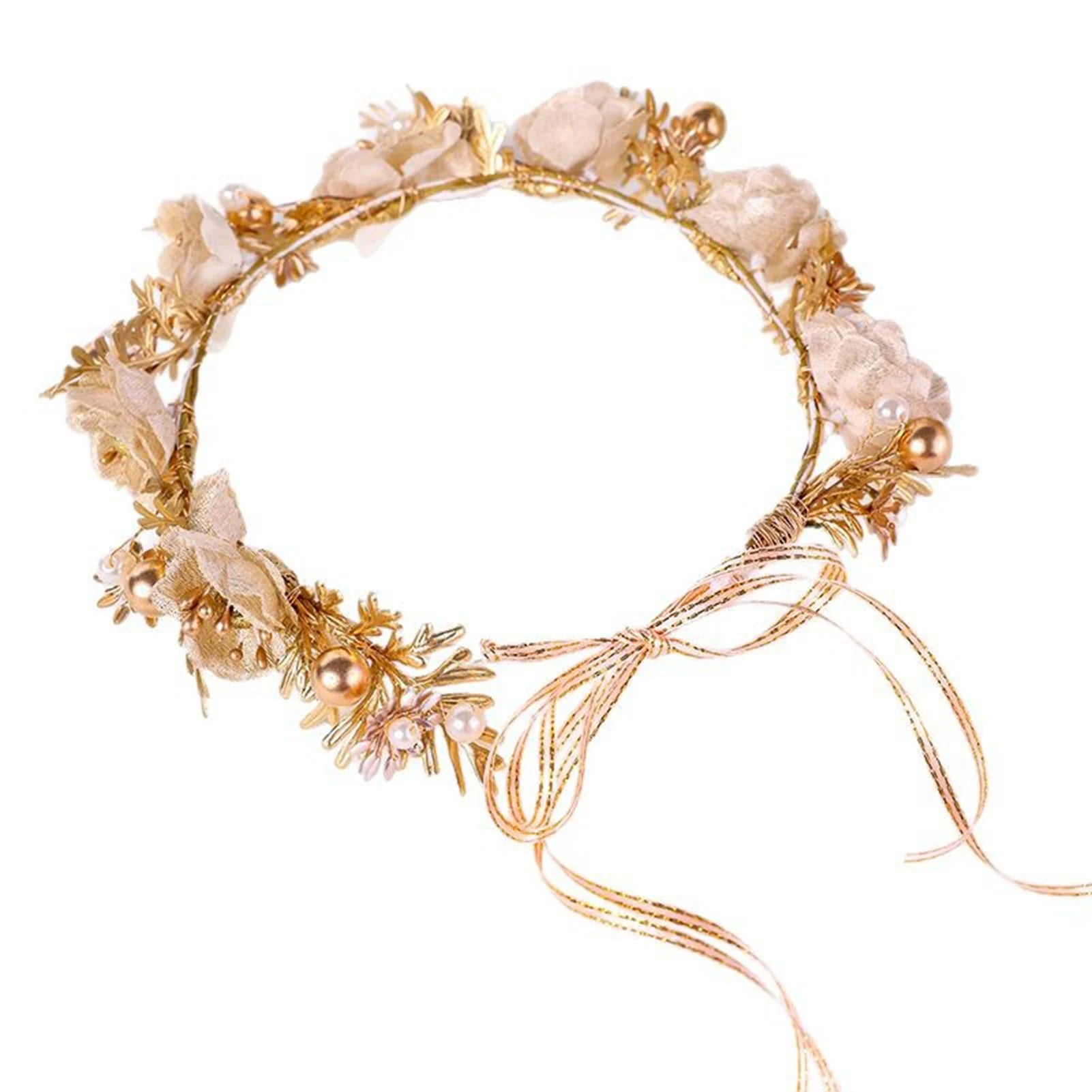 Coroa Floral Dourada
