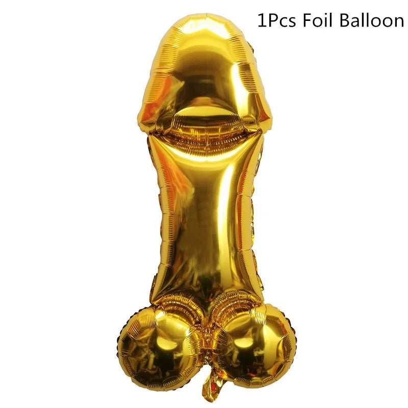 Kit de Decoração Divertido para Despedida de Solteira – Balão, Toppers, Palhinhas e Confettis