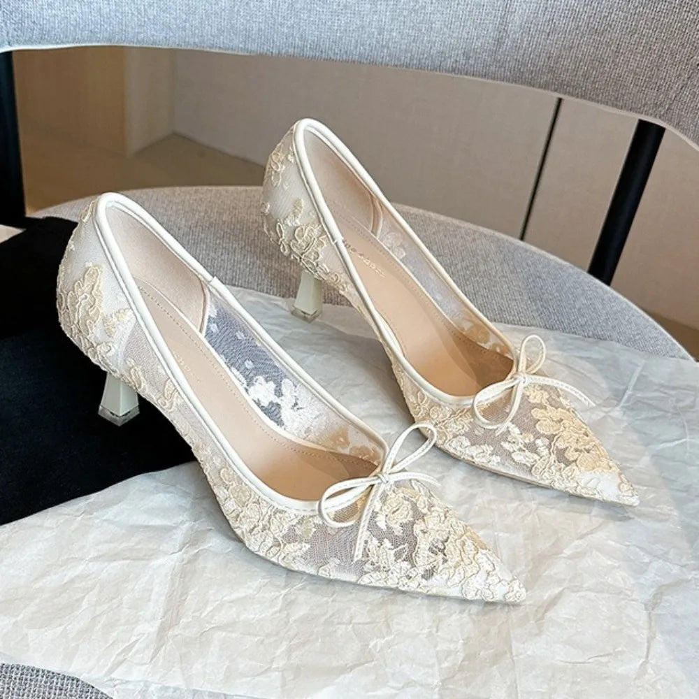 Sapatos Elegantes em Malha