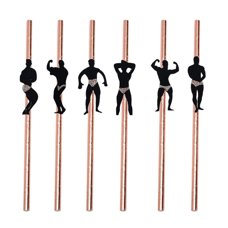 Palhinhas para Despedida de Solteira com Decoração de Lingerie – Pack de 6