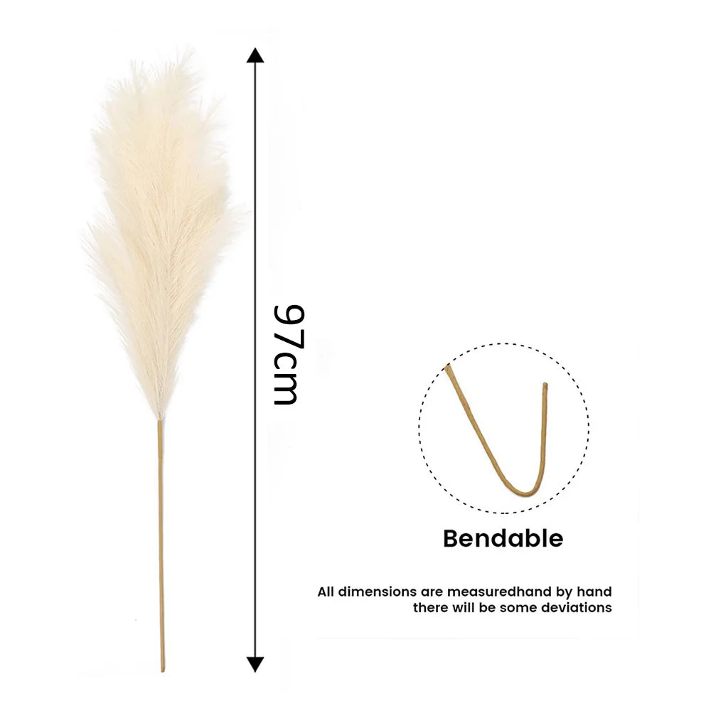 Erva-das-Pampas Artificial 97 cm – Decoração Boho para Casamentos e Interiores