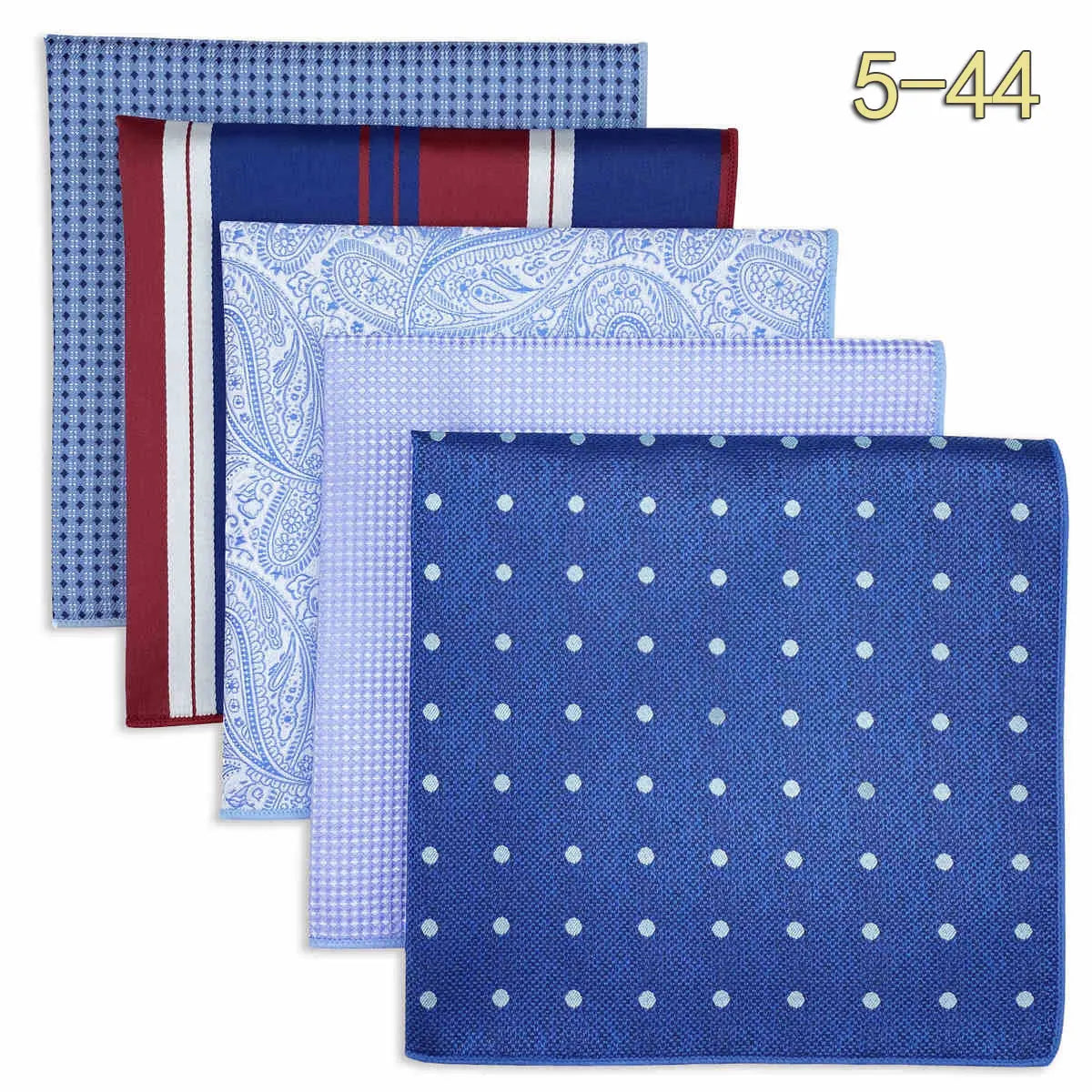 Conjunto de 5 Lenços de Bolso para Homem