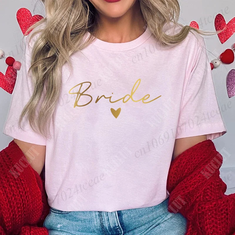 T-Shirt "Team Bride" para Mulher – Despedida de Solteira e Bridal Shower