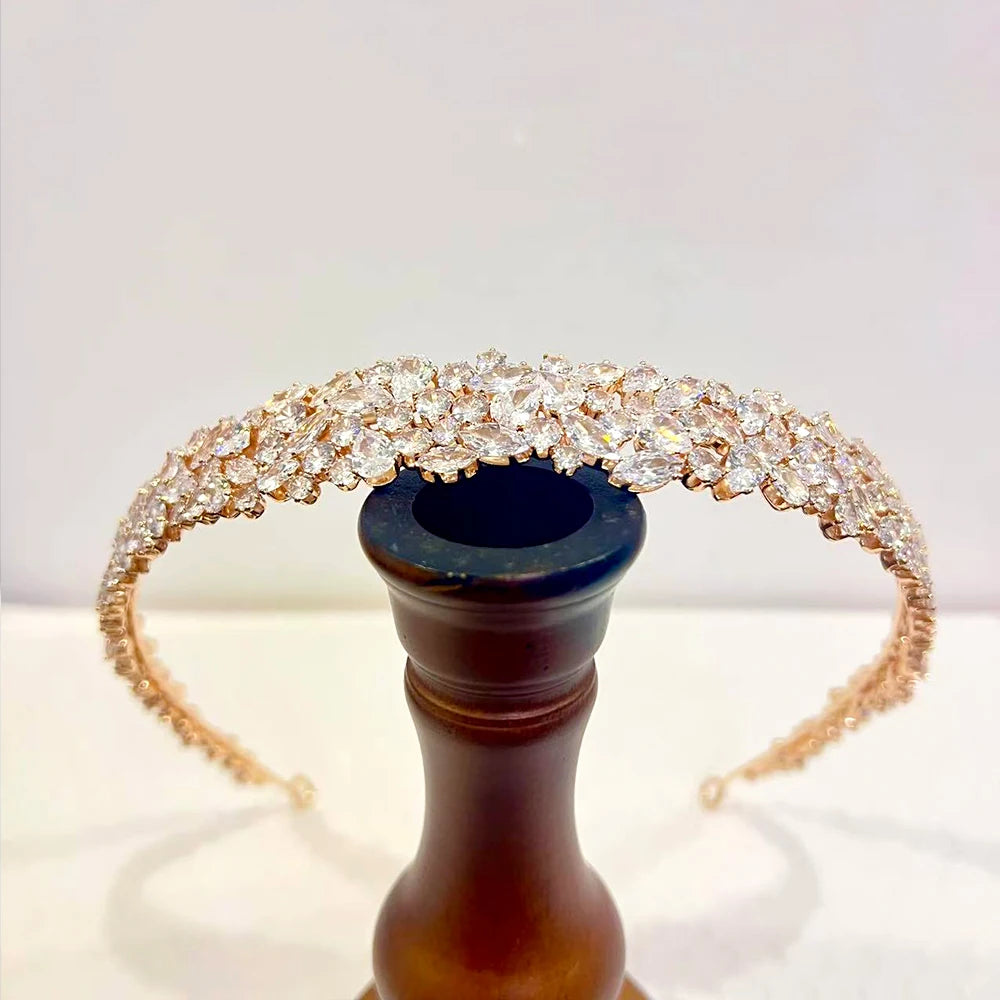 Tiara de Noiva Luxo com Zircónias