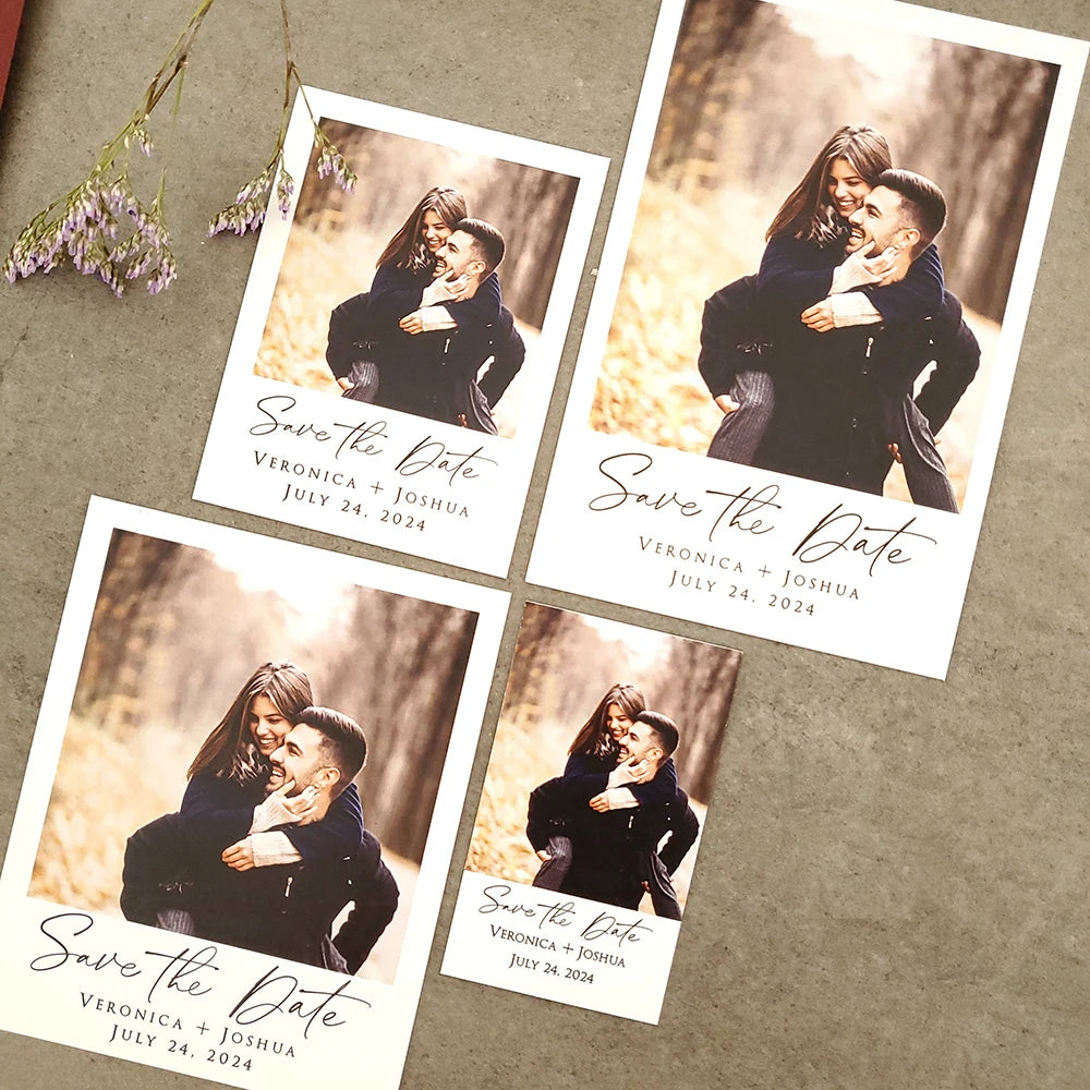 Convites de Casamento Personalizados com Fotografia