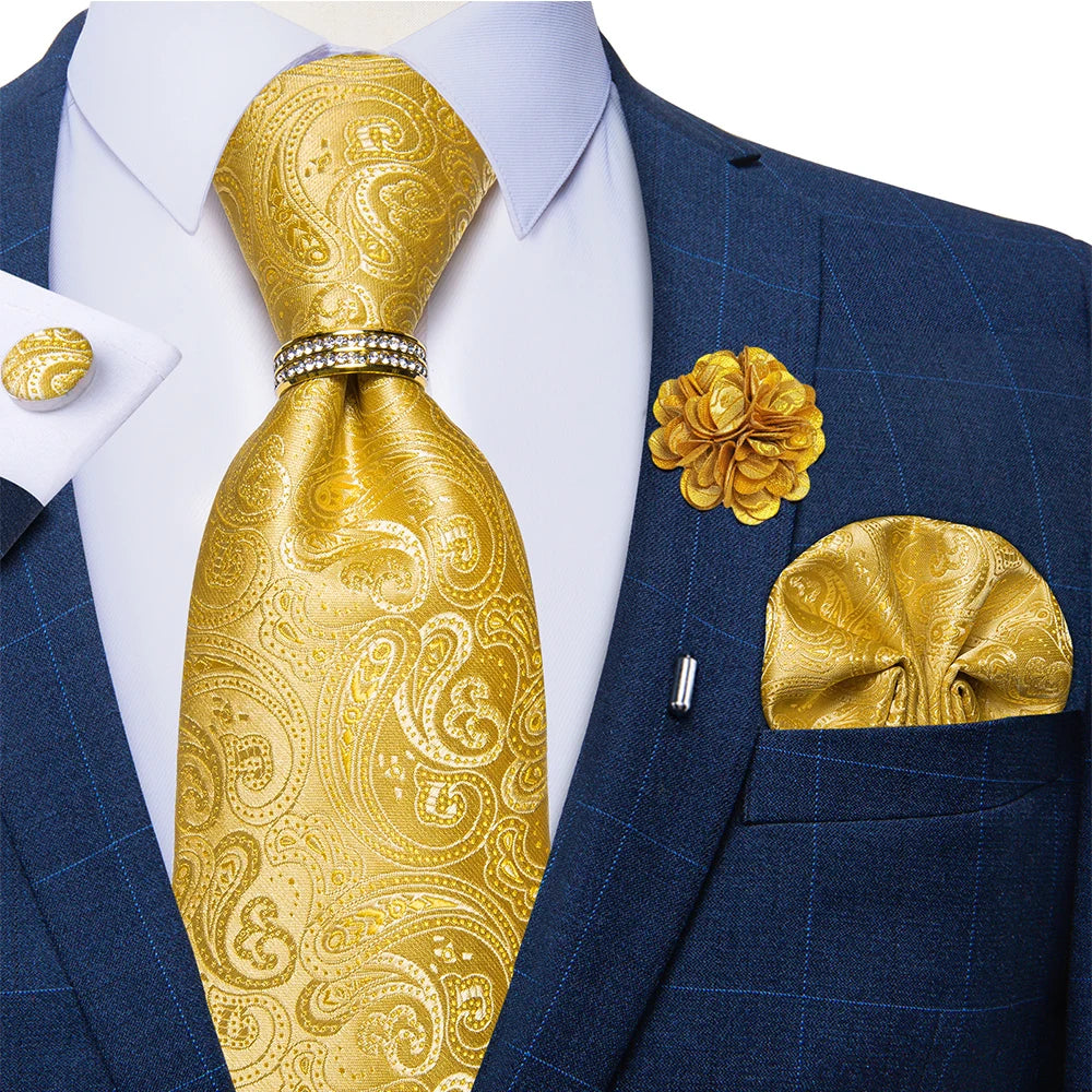Conjunto Premium de Gravata Floral para Homem