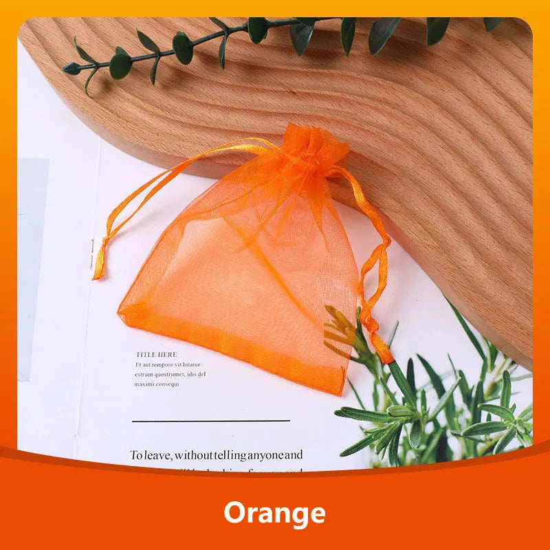 Saquinhos de Organza para Lembranças de Casamento — Kit com 100 Unidades