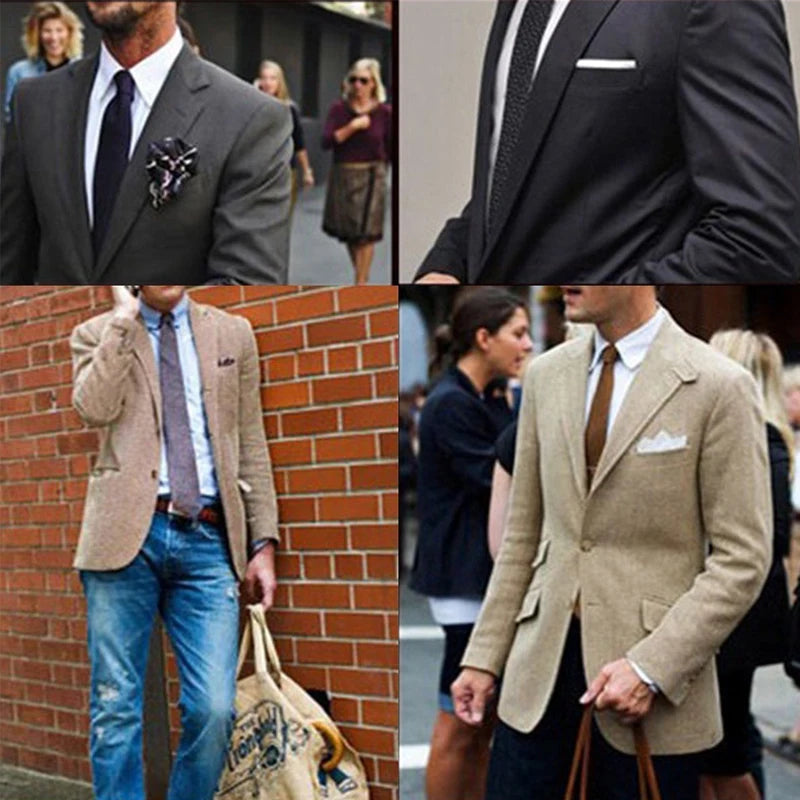 Lenço de Bolso em Cetim para Homem