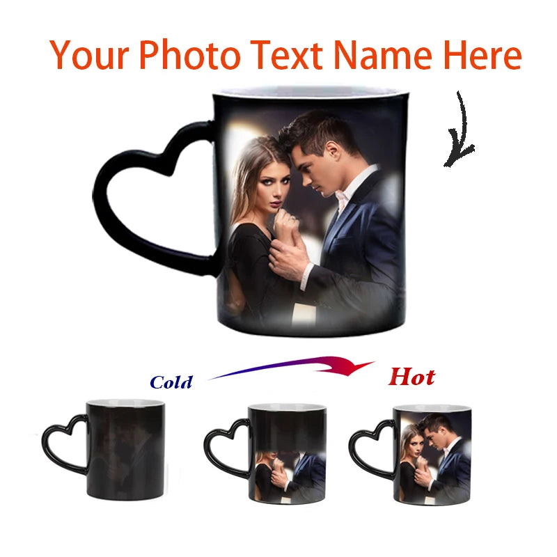 Caneca Mágica Personalizada que Muda de Cor
