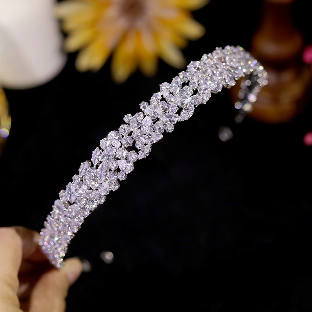 Tiara de Noiva Luxo com Zircónias