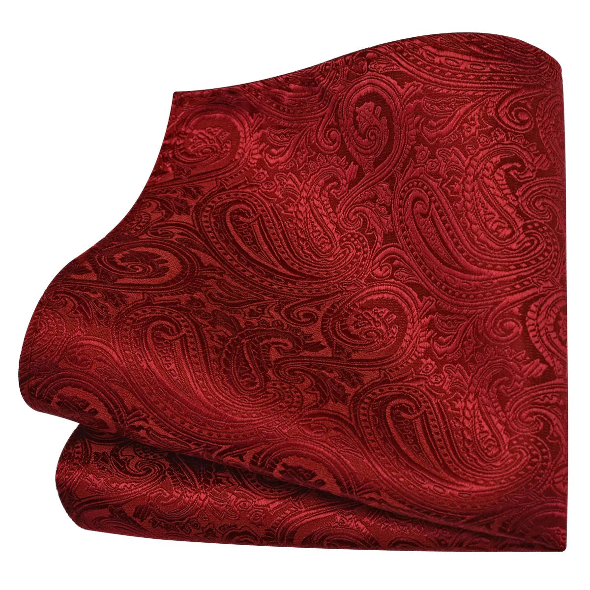 Lenço de Bolso Paisley em Seda