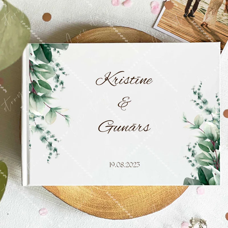 Livro de Honra Branco Personalizado | Livro de Assinaturas para Casamento