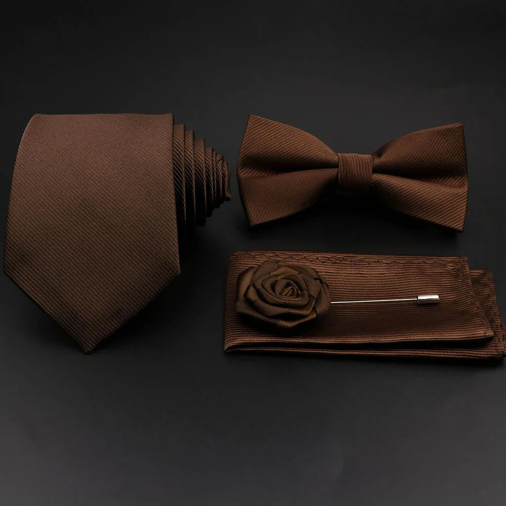 Conjunto Premium de Gravata e Laço para Homem
