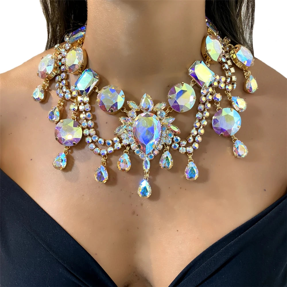 Colar Choker de Cristais para Noiva