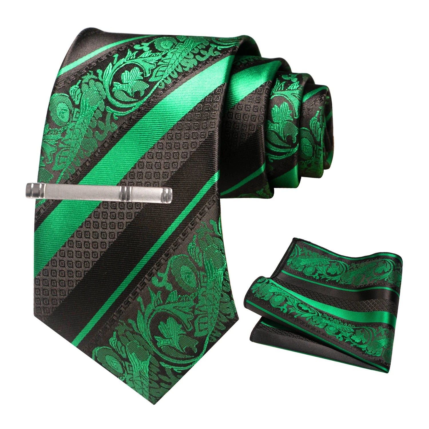 Conjunto de Gravata Floral para Homem