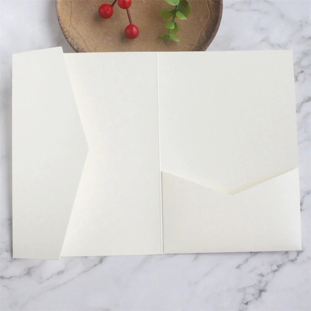Envelopes Pocket Fold Azul-Marinho Premium