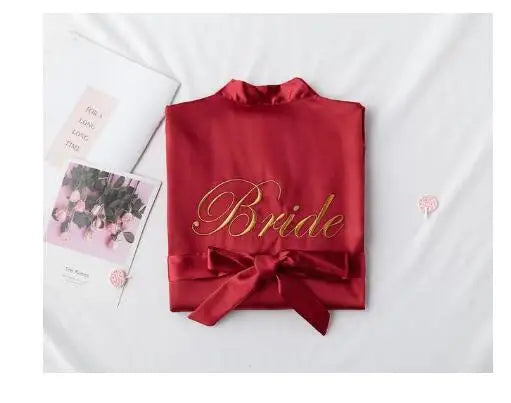 Robe de Cetim para Noiva com Bordado