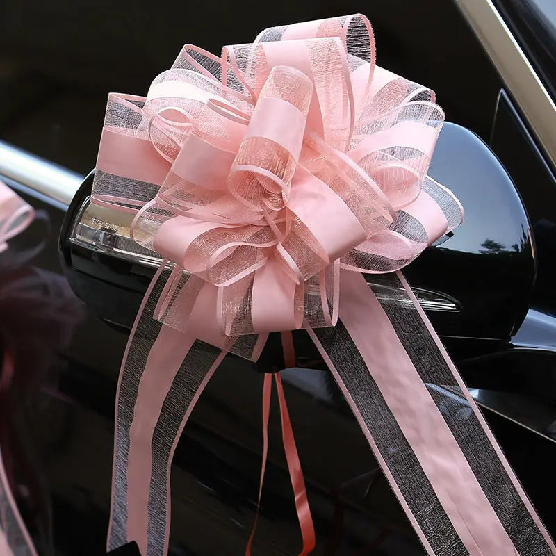 Laços Brancos para Carro de Casamento – Pack de 10 ou 20 Unidades