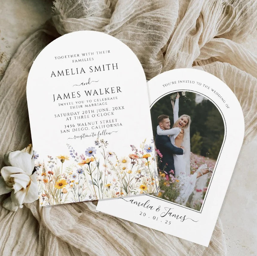 Convite de Casamento em Arco Personalizado