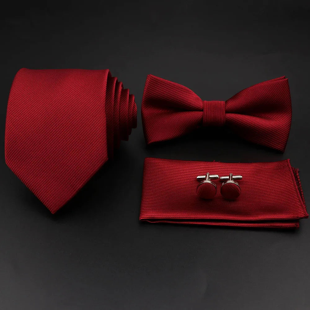Conjunto Premium de Gravata e Laço para Homem