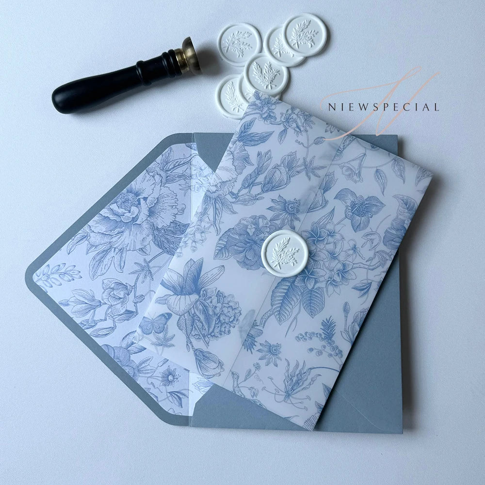 Conjunto de Convites Florais Premium – Pack de 10