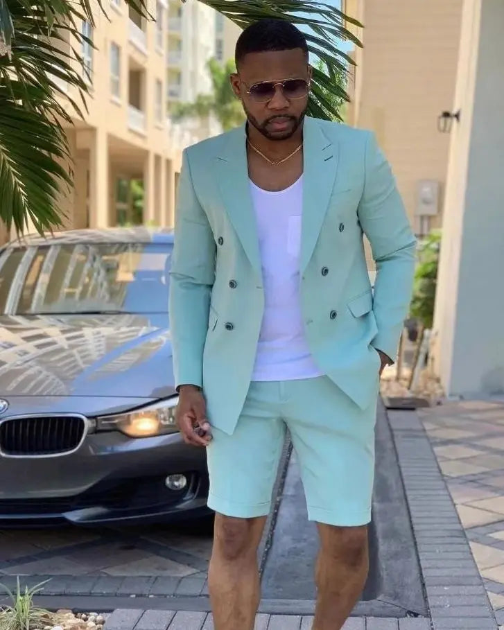 Fato Masculino com Blazer e Calções
