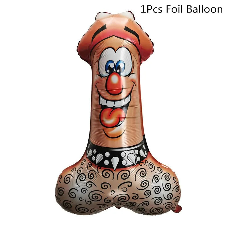 Kit de Decoração Divertido para Despedida de Solteira – Balão, Toppers, Palhinhas e Confettis