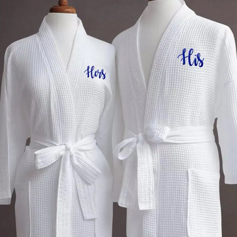Robe Waffle Personalizado Mr & Mrs — O Presente de Casamento Perfeito