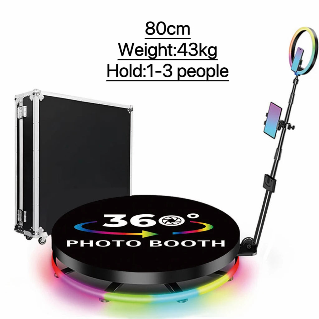 Plataforma 360° para Vídeos – Photo Booth para Casamentos e Eventos