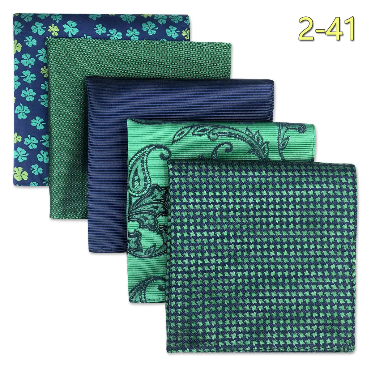 Conjunto de 5 Lenços de Bolso para Homem