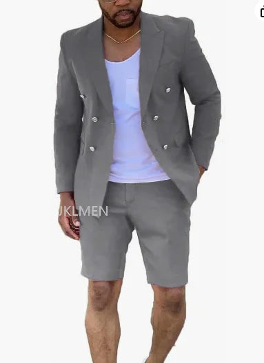 Fato Masculino com Blazer e Calções
