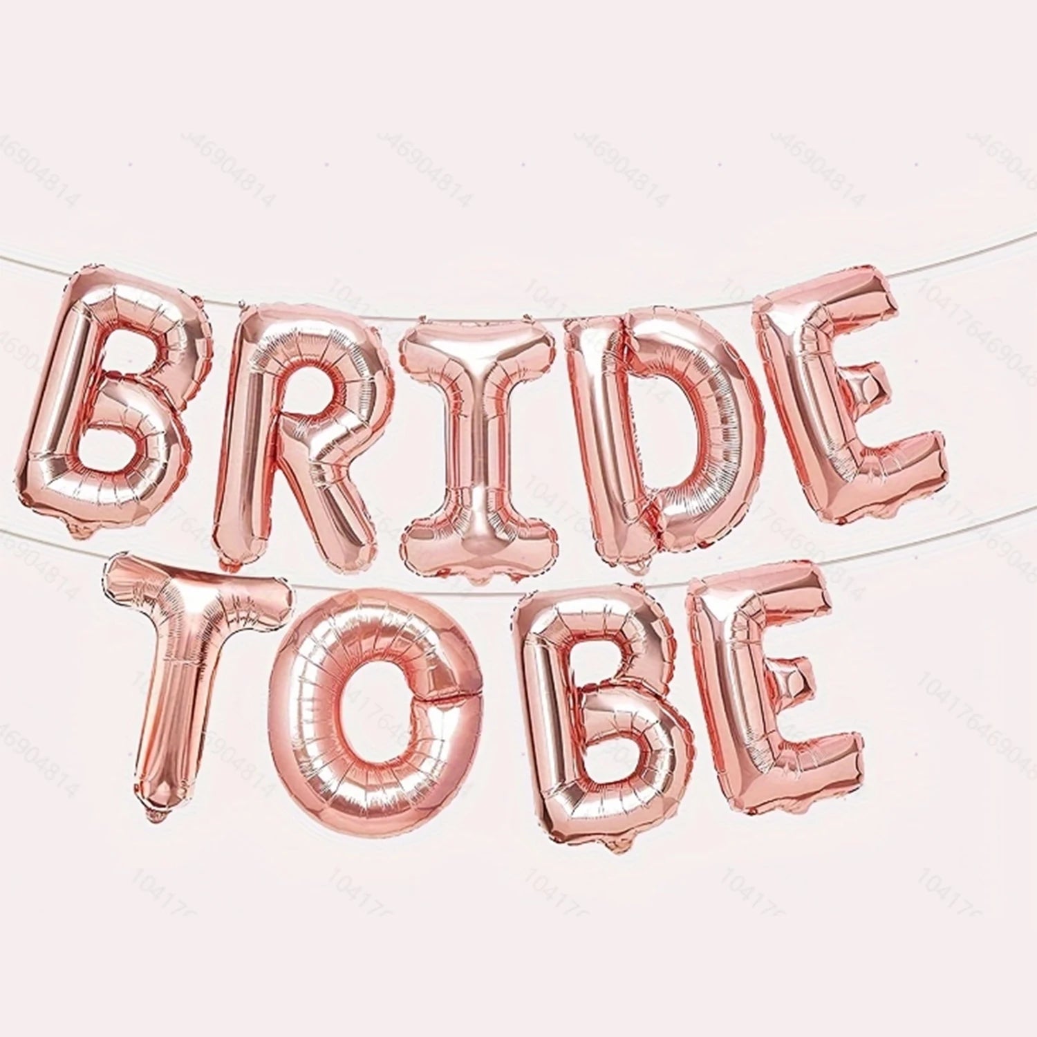 Balões "Bride to Be" Rose Gold 40,5 cm– Faixa Decorativa para Despedida de Solteira