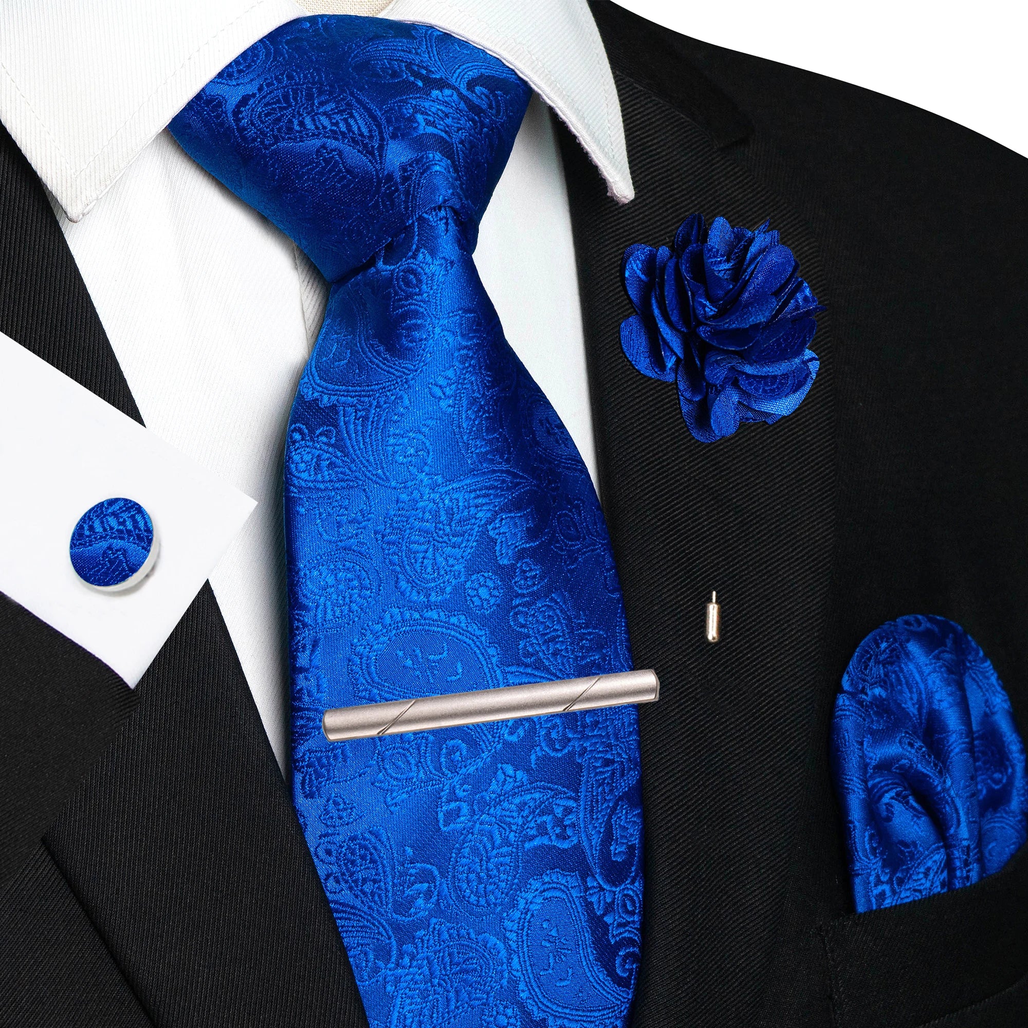 Conjunto de Gravata Paisley Premium