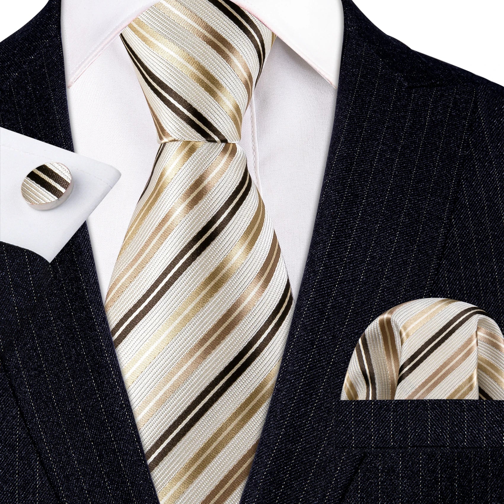 Conjunto de Gravata Jacquard Premium