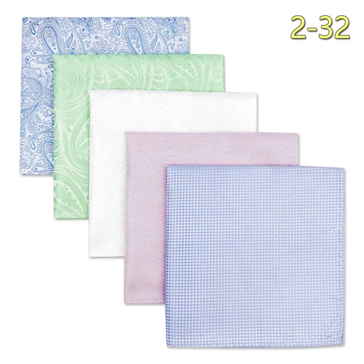 Conjunto de 5 Lenços de Bolso para Homem