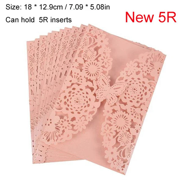 Convites de Casamento Borboleta 3D Laser Cut – Pack de 10 | Elegância que Encanta
