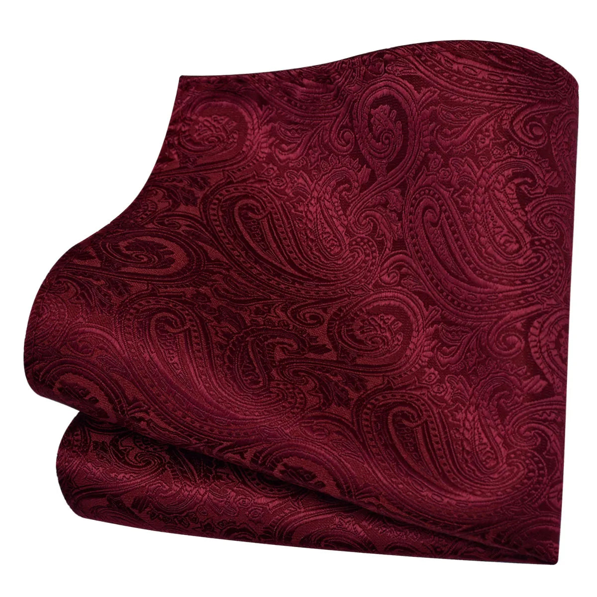 Lenço de Bolso Paisley em Seda