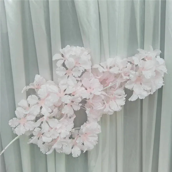 Ramo Artificial de Sakura e Hortênsia em Seda – 83 a 90 cm | Flores Decorativas para Casamento