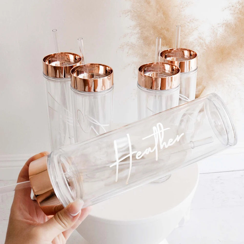 Copos Personalizados com Palhinha para Despedida de Solteira — 16 oz