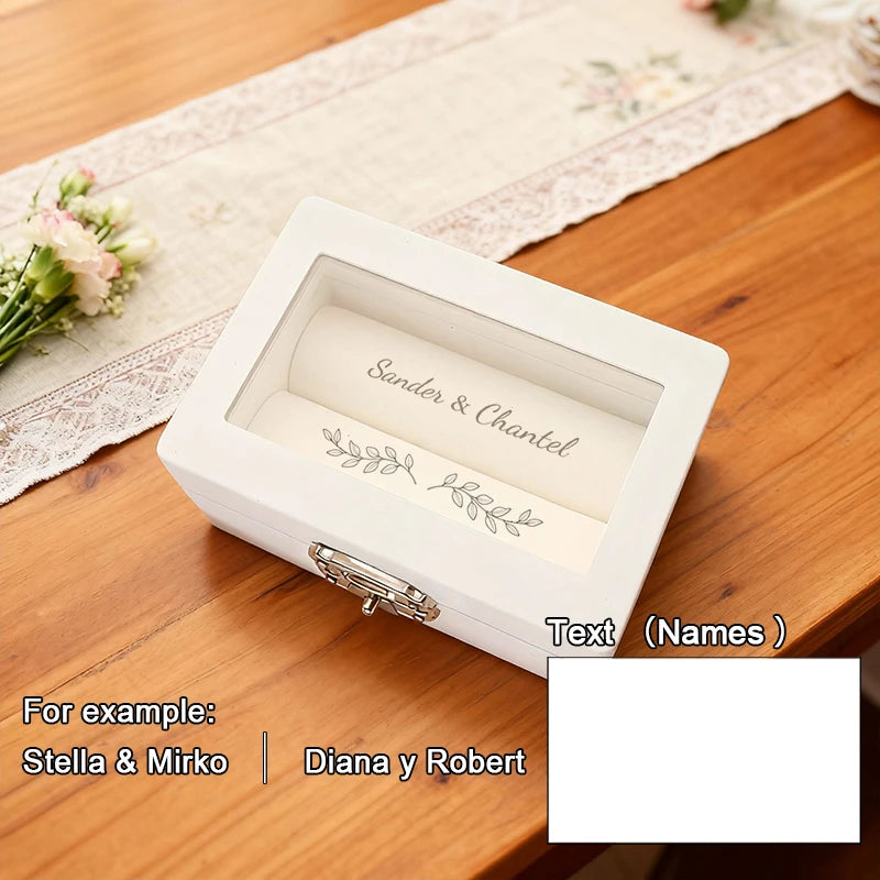 Caixa Porta-Alianças Personalizada